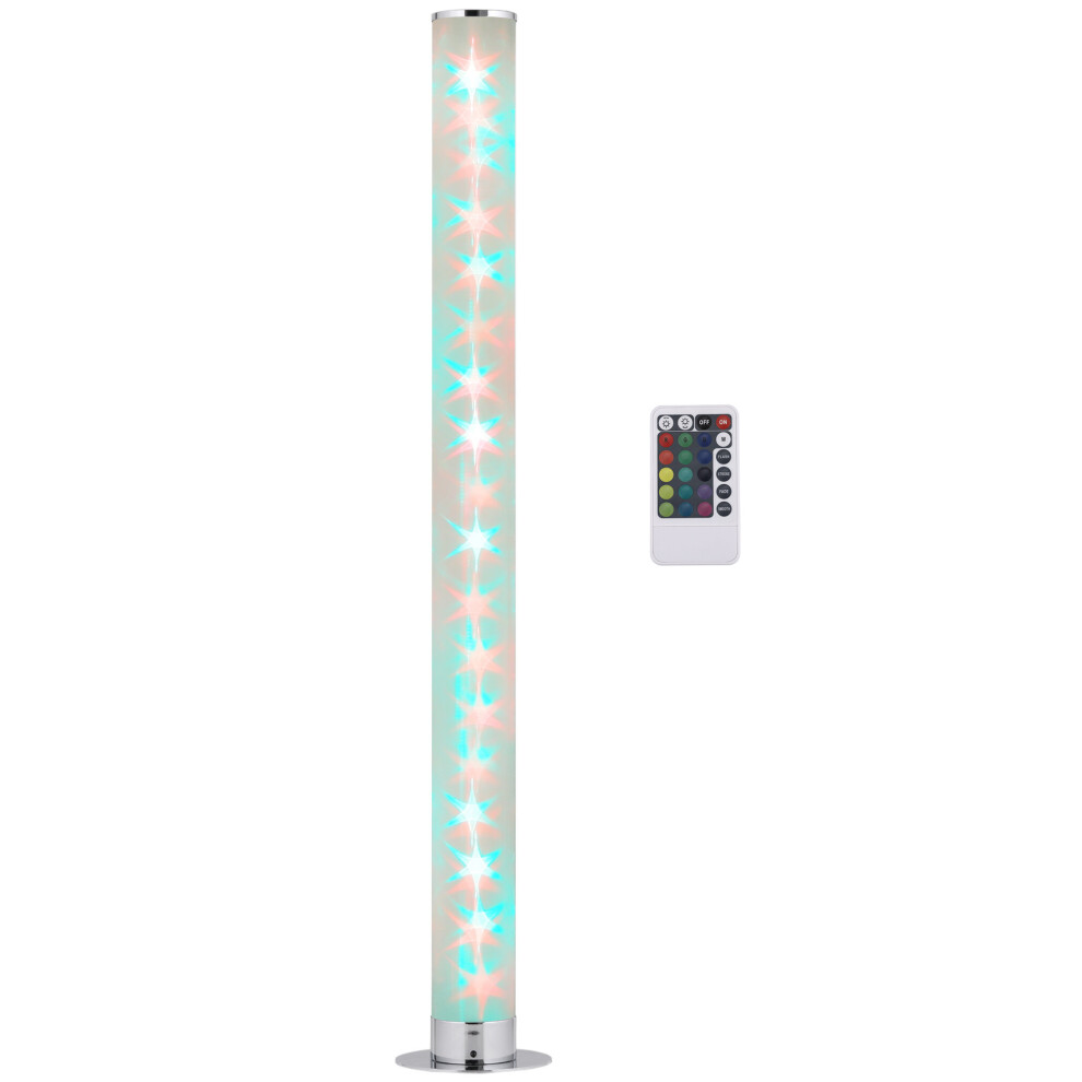 HOMCOM RGB Floor Lamps LED Corner Lamp with Remote Control Mood Lighting
