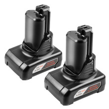 2Pcs 6.0Ah Battery for Bosch 12V Battery BAT411 BAT411A BAT412 BAT412A BAT413 BAT413A BAT414 BAT420,Compatible with Bosch 12 Volt Power Cordless Tools