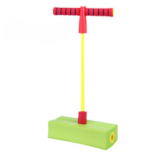 (Green) Foam Pogo Jumper for Kids Fun and Safe Jumping Stick with Sound