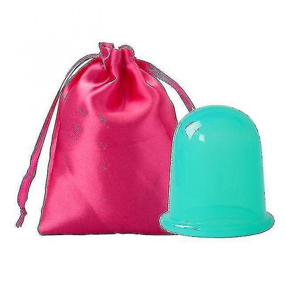 Silicone Vacuum Cup Suction Cups - Massage, Body, Face, Neck, Cellulite(green With Bag)