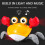 Crawling Crab Toy with Music & LED Light Kids Interactive Learning Toy 6