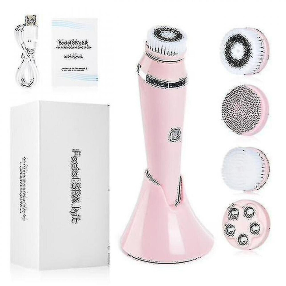 Hkhbjs For Electric 4In1 Face Cleansing Silicone Massage Home Spa Care|Powered Facial Cleansing