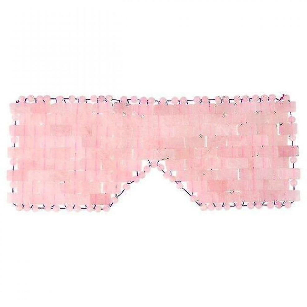 Hkhbjs Pink Rose Quartz Jade Eye Mask Facial Relieve Fatigue Skin Care Beauty|Home Use Beauty Devices(Pink)