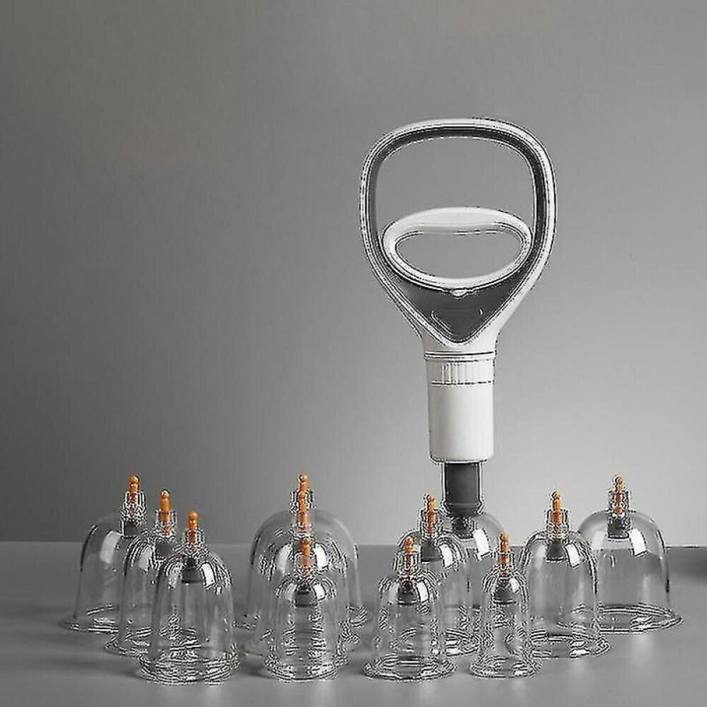 Hkhbjs Massage Gun Vacuum Cupping New 12 Cans Household Chinese Medicine Ventosa Terapia Health Therapy