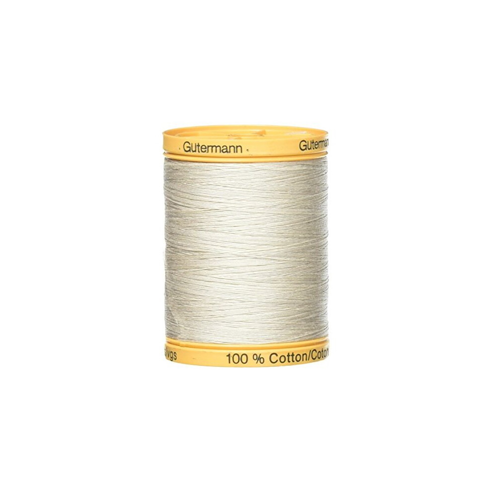 Gütermann Gutermann 876 Yd Natural Cotton Thread Solids, Sandy 800M-618 Grey