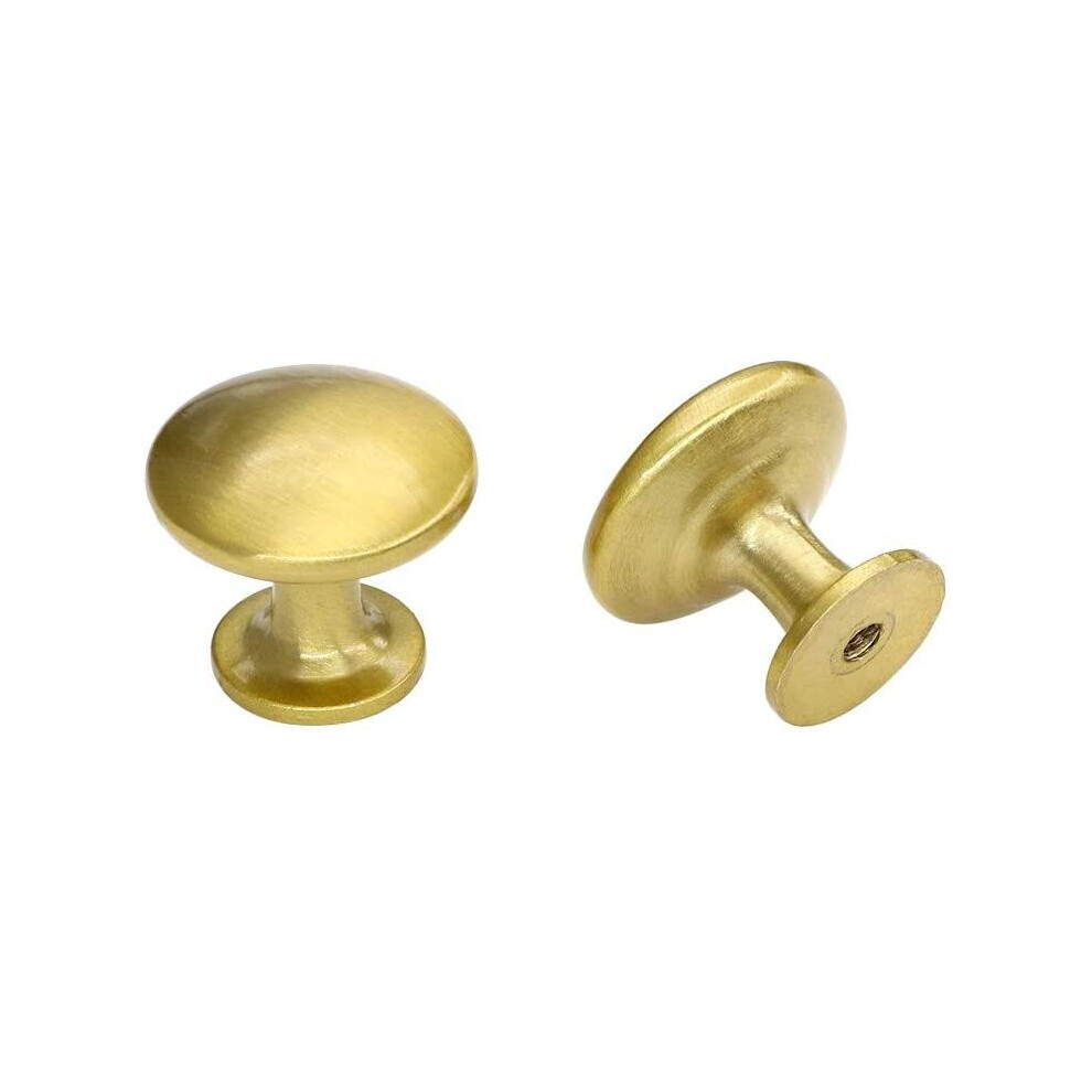 20 Pack Gold Drawer Knobs Round Cabinet Knobs - LONTAN Brushed Brass Door Knobs Cupboard Knobs Kitchen Cabinet Hardware Gold knobs for Dresser Drawers