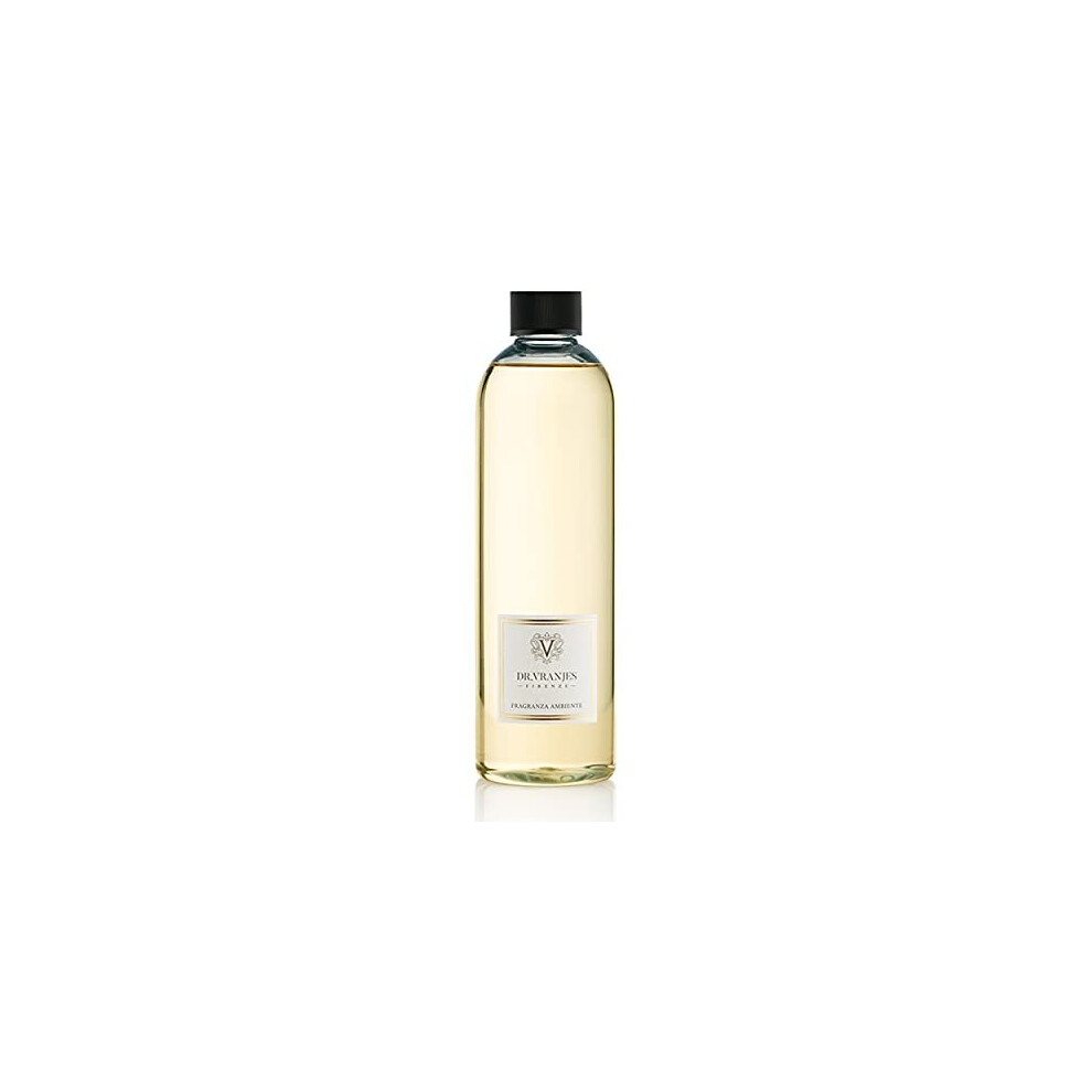 Dr. Vranjes - Ambra 500 ml Refill with White Sticks, Reed Diffuser Refill, Home Fragrance, Main Scent Oriental and Enveloping, Atmosphere Relaxing,