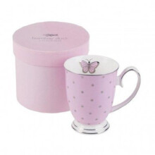 Miss Darcy Butterfly Boxed Mug (Tea Rose Pink)