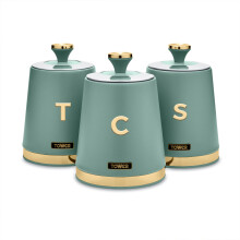 Tower T826131JDE Cavaletto Set of 3 Canisters - Jade