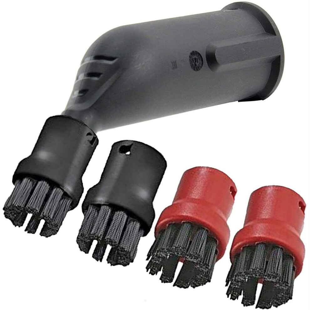Spares2go Jet Spray Nozzle + Nylon Brushes For Karcher Sc1 Sc2 Sc3 Sc4 Sc5 Steam Cleaner