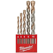 Milwaukee 4002395369928 Concrete Drill Bit Set, 5 Piece, Multicolored