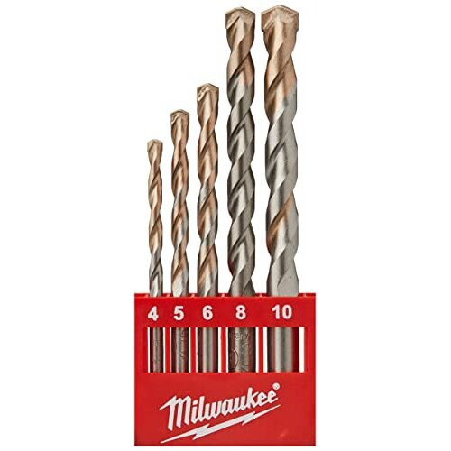 Milwaukee Milwaukee 4002395369928 Concrete Drill Bit Set, 5 Piece, Multicolored