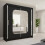 (Black, 203cm ) Marika Sliding Wardrobe LED Light 1