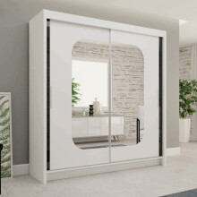 (White, 150cm ) Marika Sliding Wardrobe LED Light