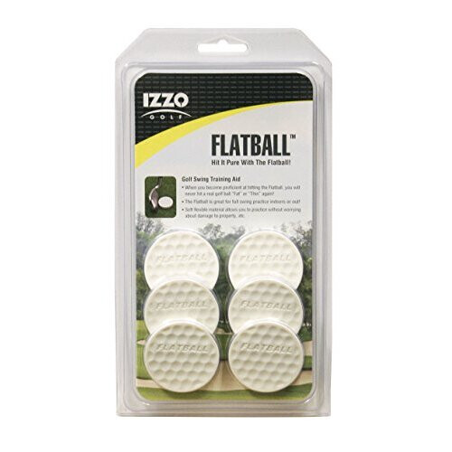 Izzo Golf Flatball Swing Golf Training Aid, White