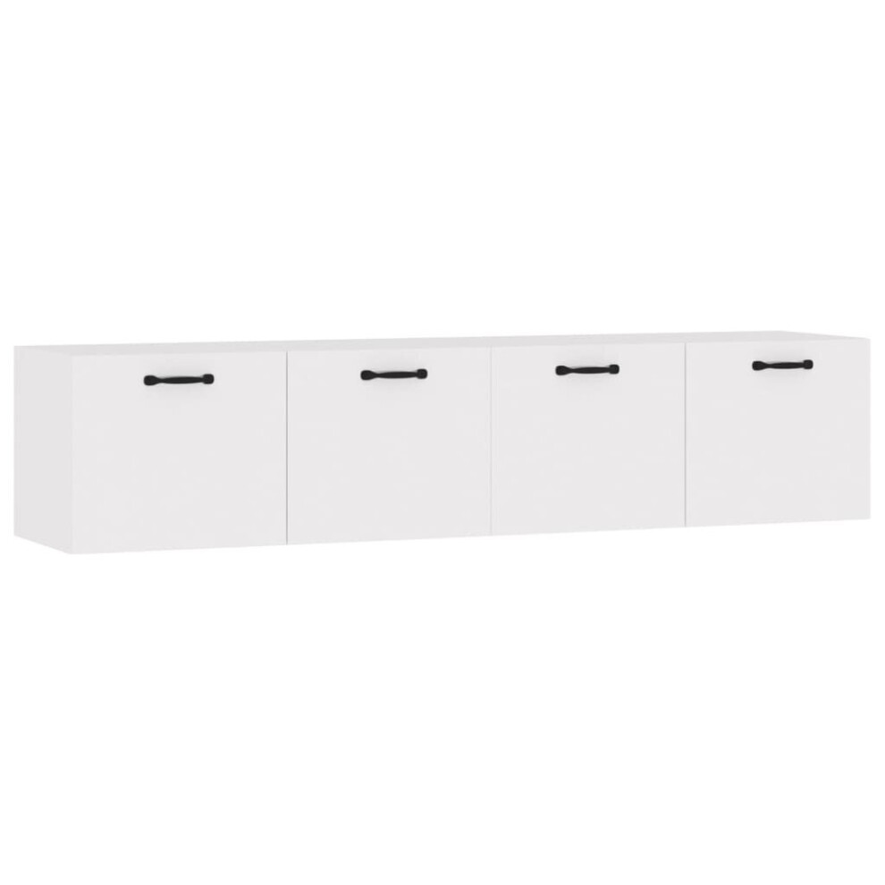 (High gloss white, 60 x 36.5 x 35 cm (W x D x H)) vidaXL 2x Wall Cabinets Engineered Wood Storage Cabinet Multi Colours/Sizes