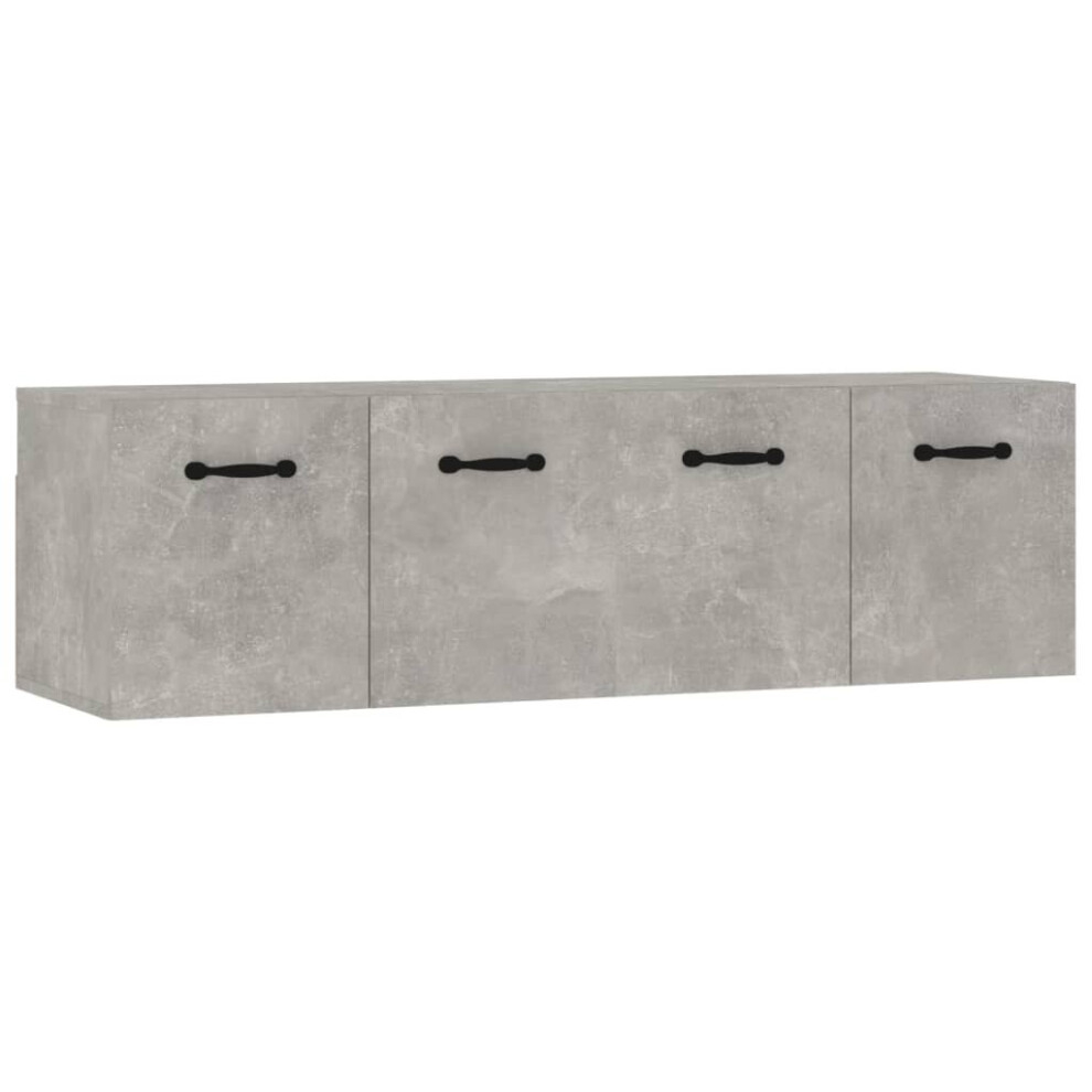 (Concrete grey, 80 x 35 x 36.5 cm (W x D x H)) vidaXL 2x Wall Cabinets Engineered Wood Storage Cabinet Multi Colours/Sizes