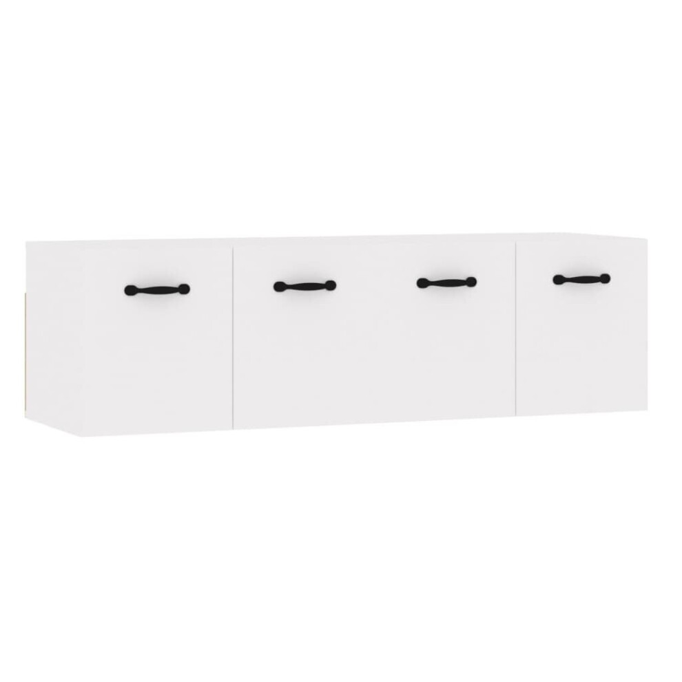 (High gloss white, 80 x 35 x 36.5 cm (W x D x H)) vidaXL 2x Wall Cabinets Engineered Wood Storage Cabinet Multi Colours/Sizes