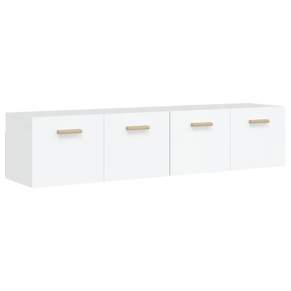 (High gloss white, 80 x 35 x 36.5 cm (W x D x H)) vidaXL 2x Wall Cabinets Engineered Wood Storage Cabinet Multi Colours/Sizes