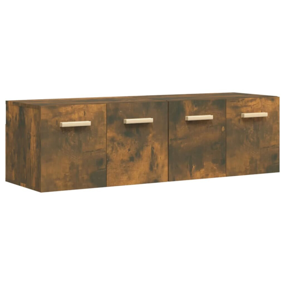 Vidaxl (Smoked Oak, 60 X 36.5 X 35 Cm (W X D X H)) 2X Wall Cabinets Engineered Wood Storage Cabinet Multi Colours/Sizes