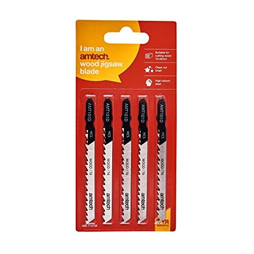 Amtech M1606 5 Piece Wood Jigsaw Blade Set (AMT101D) 1