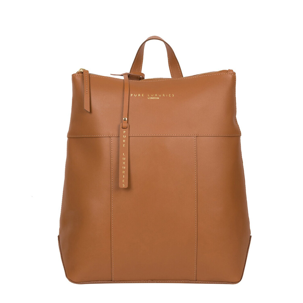 'Hastings' Saddle Tan Vegetable-Tanned Leather Backpack