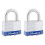 Master Lock Master Lock 5T Κλειδαριά Εξωτερικού με Κλειδί, 2 Πακέτο Ιδίου Κλειδιού, Ασημί 1