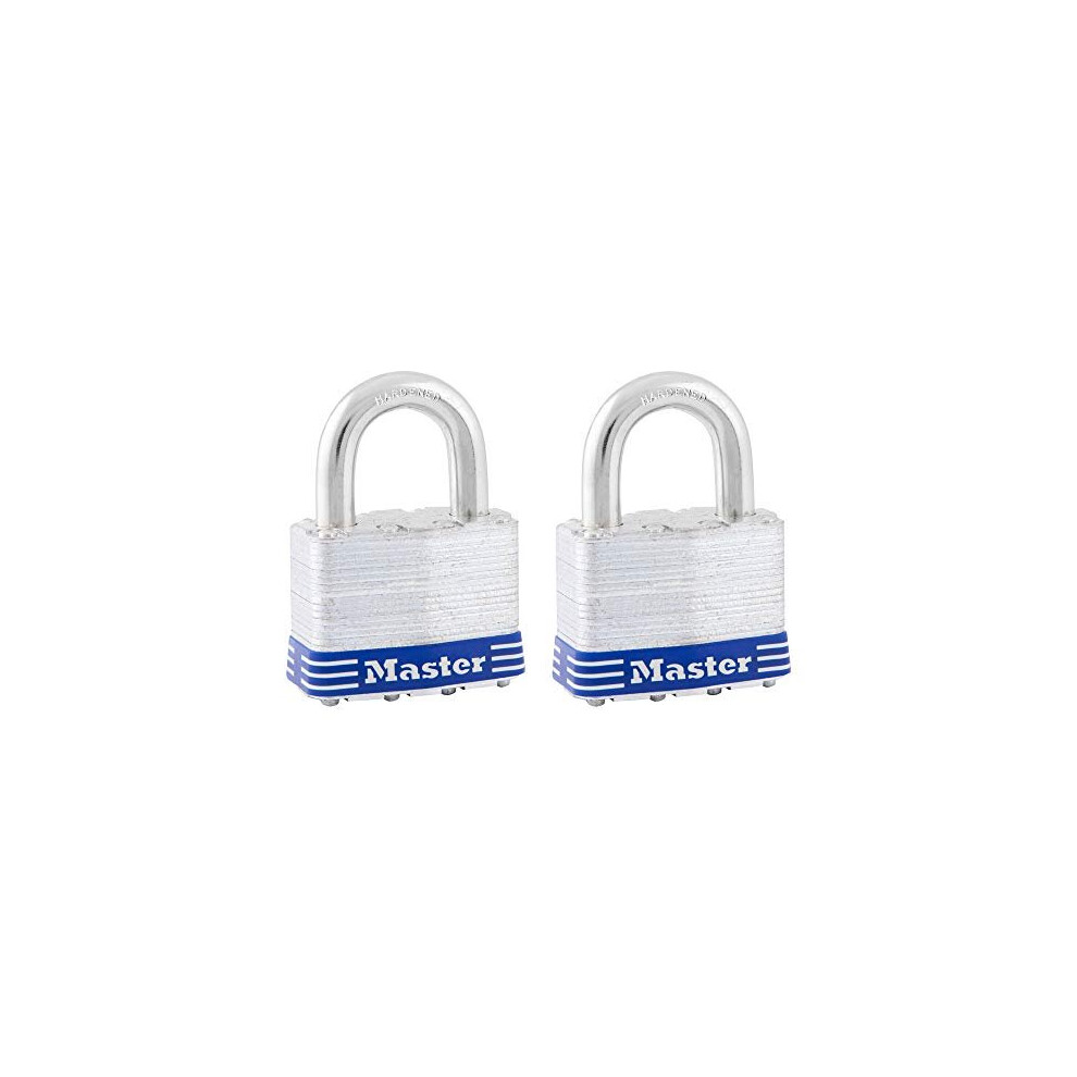 Master Lock 5T Laminated Steel Keyed Alike Padlocks 2 Pack