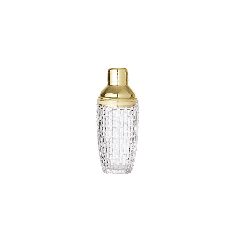 Bloomingville Cocktail Shaker, Clear Gold, Glass