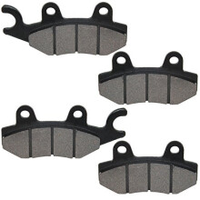 Caltric Remblokken Voor Achter Compatibel met Kawasaki 650 Kl650 Klr650 Klr-650 2008-2016