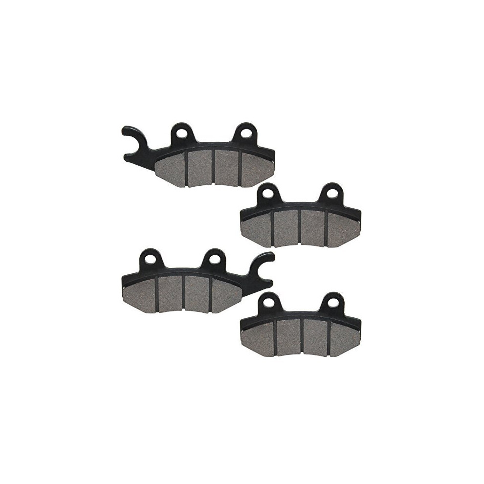Caltric Front Rear Brake Pads Compatible With Kawasaki 650 Kl650 Klr650 Klr-650 2008-2016 888552350084