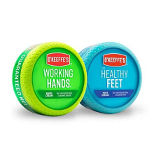 Crema per le mani Working Hands di OKeeffes, barattolo da 3,4 once e crema per i piedi Healthy Feet, barattolo da 3,2 once