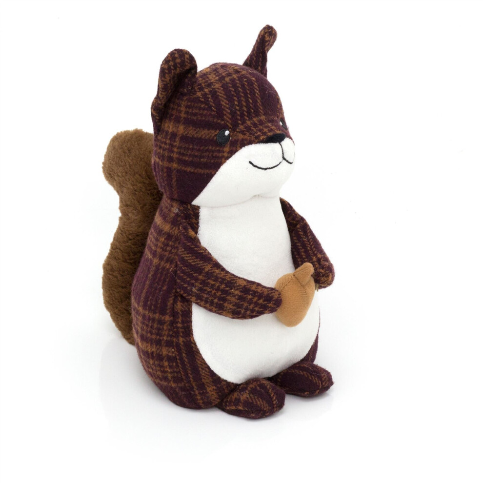 Carousel Friends Of The Forest Animal Doorstop | Decorative Fabric Novelty Doorstop | Countryside Door Stopper - Squirrel