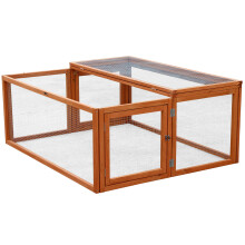 Actiaspet Large Wooden Rabbit Run Outdoor Pet Enclosure