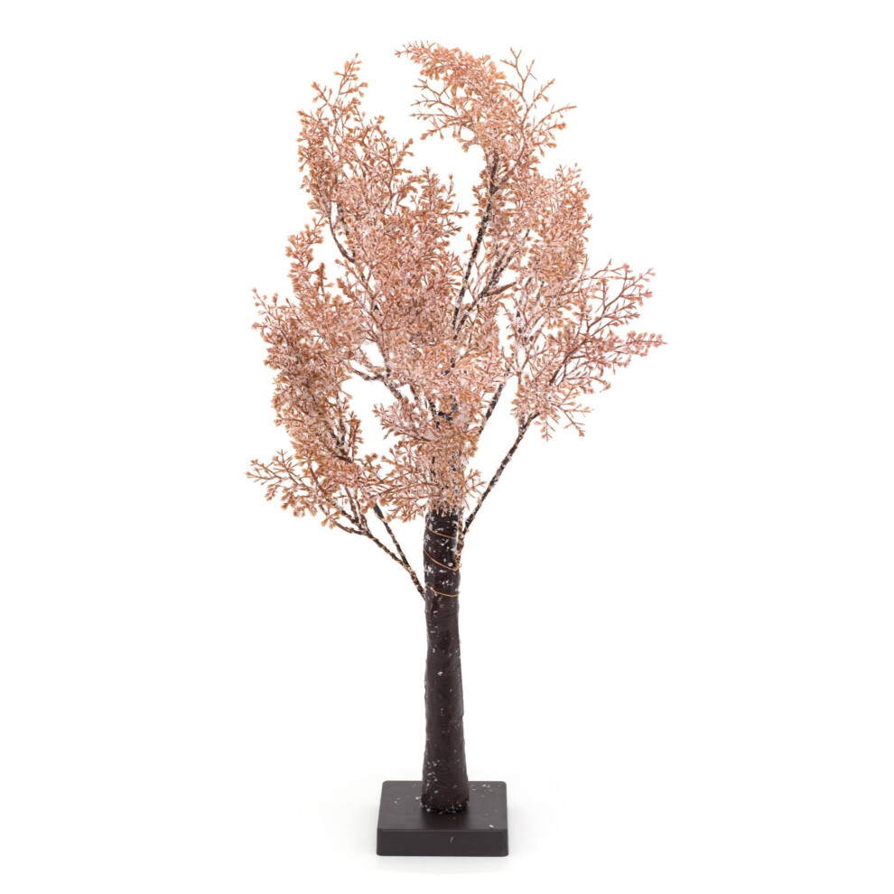 60cm LED Tree Snow Dusted Light Up Tree | LED Lit Tree Battery Operated Silhouette Tree Light | Pre Lit Twig Tree
