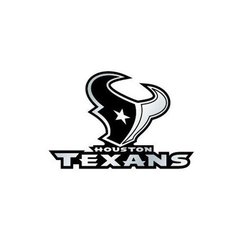 Houston Texans Auto Emblem - Silver 758218356227