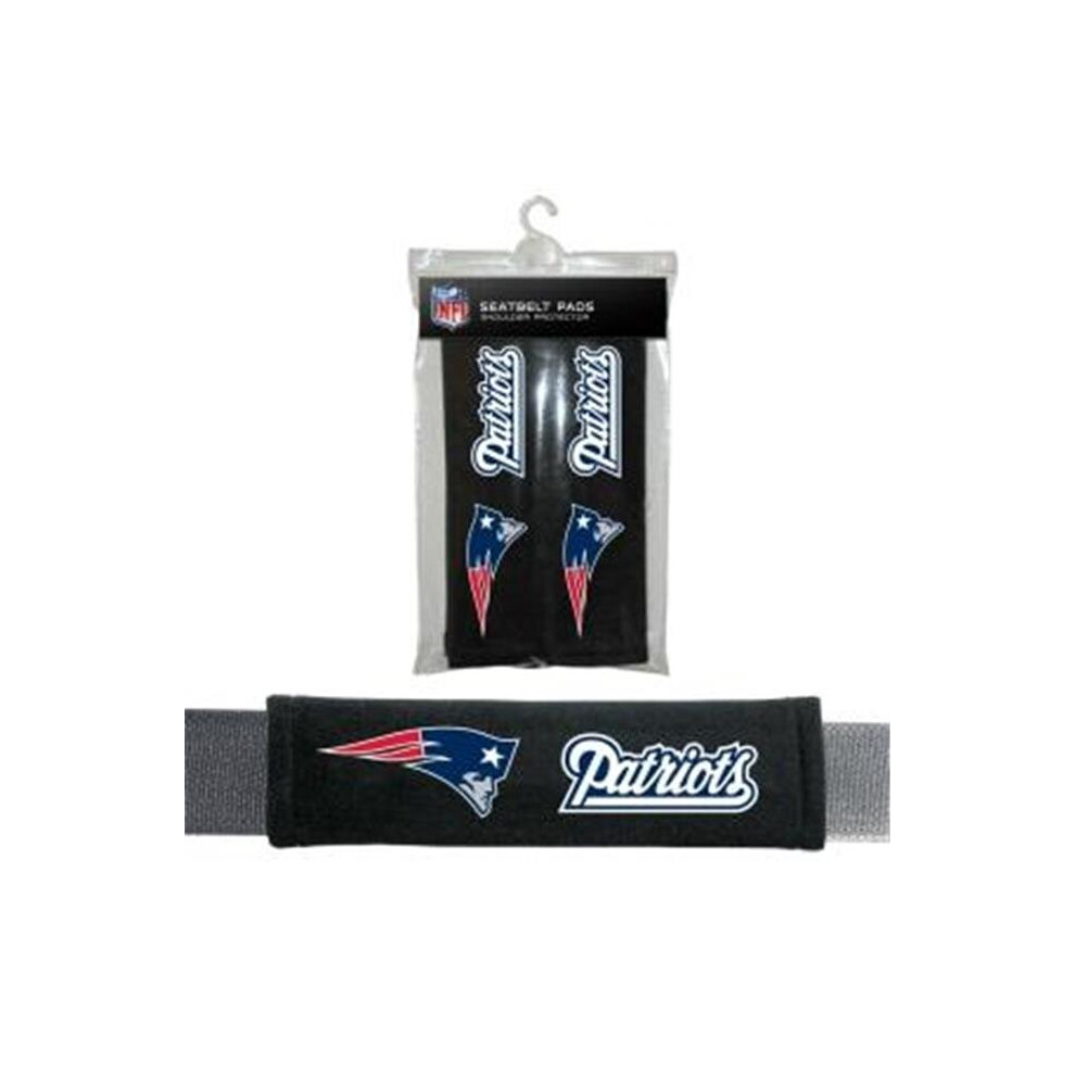 New England Patriots Seat Belt Pads Velour 758218377604