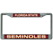 Florida State Seminoles License Plate Frame Laser Cut Chrome