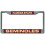Florida State Seminoles License Plate Frame Laser Cut Chrome 1