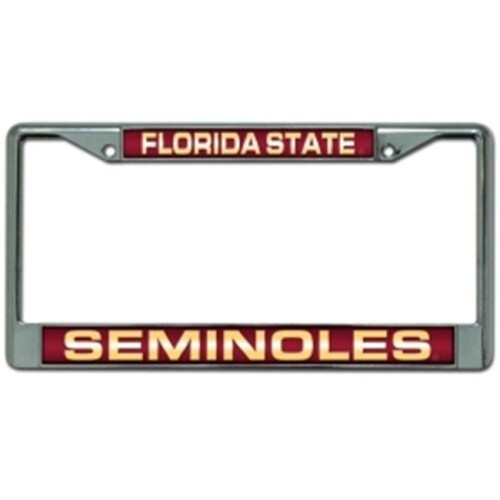 Florida State Seminoles License Plate Frame Laser Cut Chrome