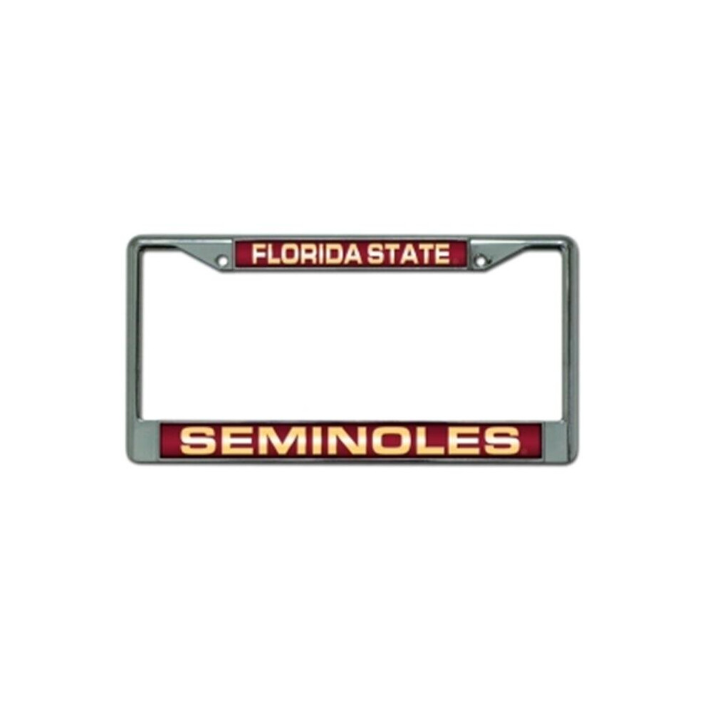 Florida State Seminoles License Plate Frame Laser Cut Chrome 758218450000