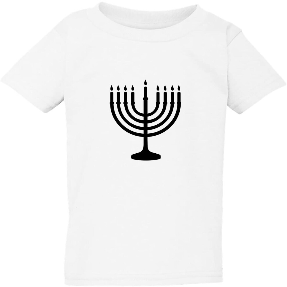 (White, Medium / 3T / 2-3 YO) Jewish judaism Festival Celebration Hanukkah Kids Boys Girls T Shirt Tee Top