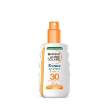 Garnier Ambre Solaire Invisible Protect Bronze Transparent Sun Cream Spray SPF30, Quick Dry, High Sun Protection Factor 30, Water Resistant & Non