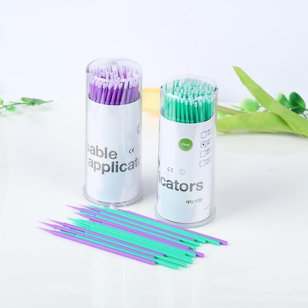 Hkhbjs 100Pcs/Box Disposable Grafting Eyelashes Cotton Swab False Eyelash Extension Swab Makeup
