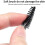 Disposable Eyelash Brush Applicator Makeup Brush (50-pack, Black) 5
