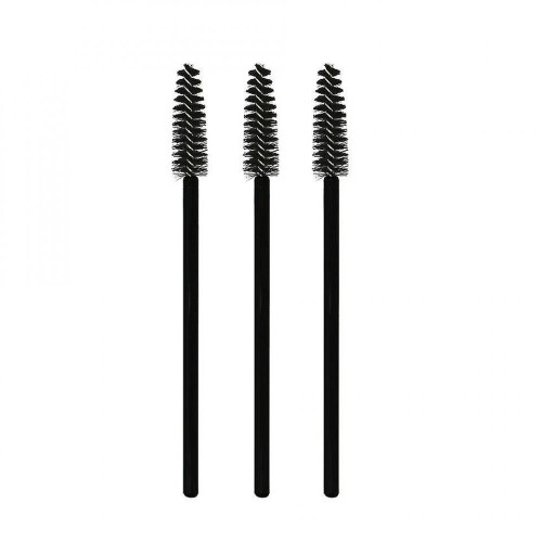 Disposable Eyelash Brush Applicator Makeup Brush (50-pack, Black)