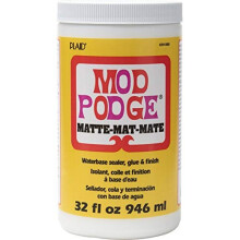 Mod Podge CS11303 Waterbase Sealer, Glue and Finish, 32 oz, Matte