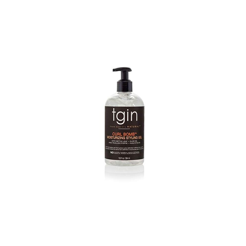 Gel Coiffant Hydratant Tgin Curl Bomb Pour Cheveux Naturels - Cheveux Secs - Cheveux Boucl?S - 13 Oz-image