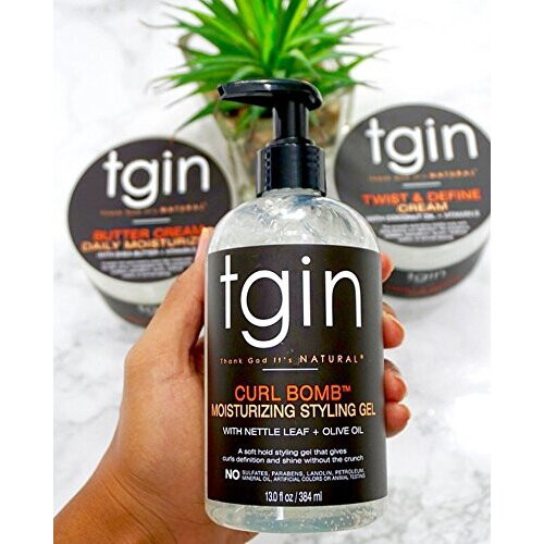 tgin Gel Styling Curl Bomb Ενυδατικό για Φυσικά Μαλλιά - Ξηρά - Σγουρά, 13 oz 2