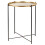 URBN Living Foldable Black and Gold Metal Round Folding Bed Side TV Sofa End Table 4